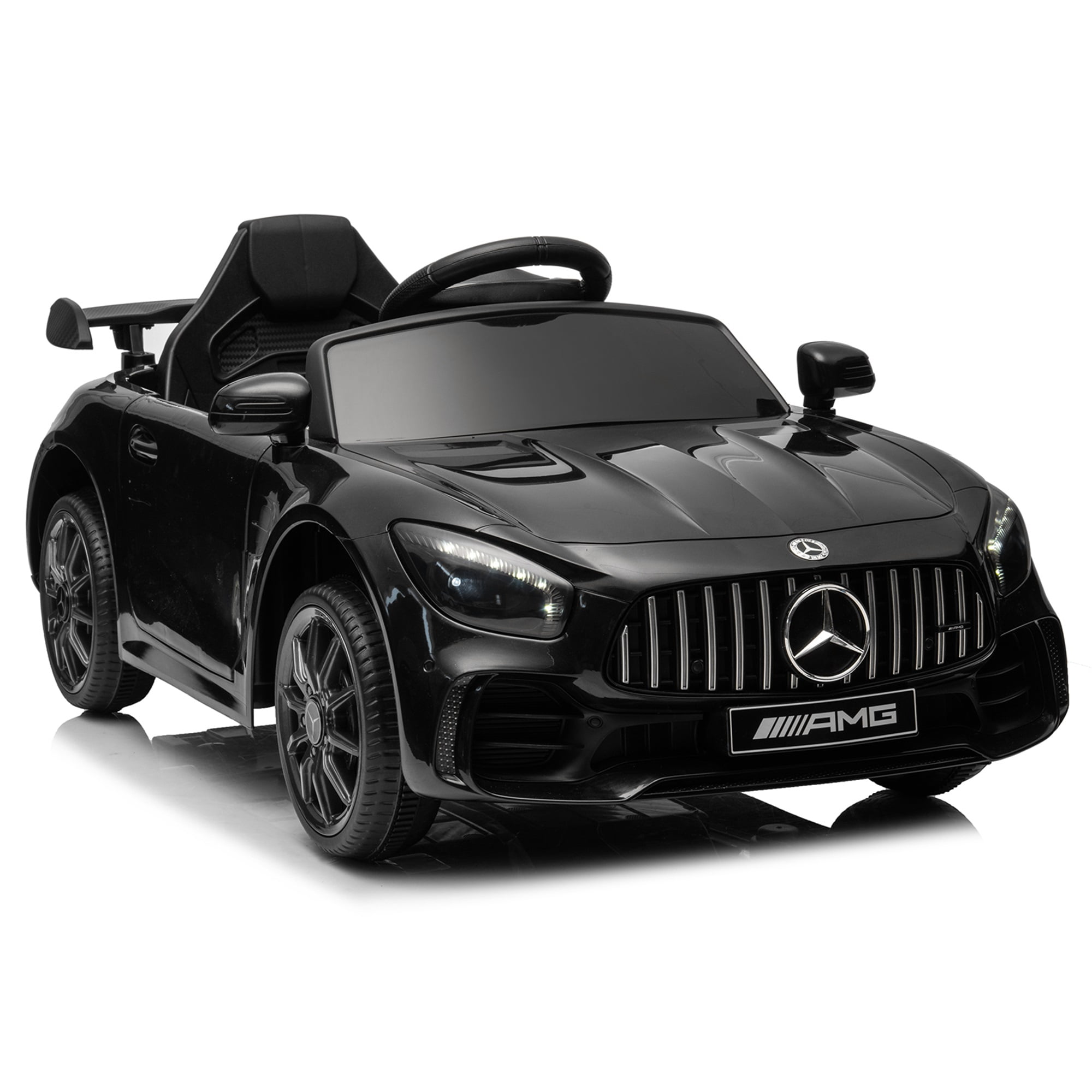 CIPACHO Electric Cars for Kids, 12V Battery Powered Ride On Car with Remote Control, LED Lights, MP3 Player, 3 Speeds, Best Gift for Boy, Girls, Black