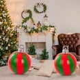 thumbnail image 6 of Qocolhg Christmas Decorations Indoor Outdoor Clearance! 2024 Christmas Decoration Balloons 55cm Outdoor Christmas Inflatable Decorated Ball Pvc Inflatable Christmas Ball Christmas Tree Decorations, 6 of 9