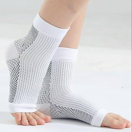 

TIANEK New Comfort Foot Anti-Fatigue Compression Sleeve Elastic Womens No Show Socks