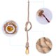 thumbnail image 4 of Rope Chandelier Pendant Light Ceiling Lamp E27 Base Lamp Cord Retro Style DIY Home Decoration, Single Head Accesorios De Luz Crtynell NO, 4 of 7