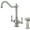 Brushed Nickel, variant on Pioneer Faucets 2AM401-ORB Americana 1.5 GPM Single Hole Kitchen Faucet - Bronze