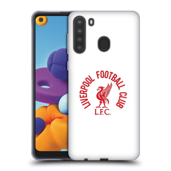 Head Case Designs Officially Licensed Liverpool Football Club Liver Bird Red LFC On White Soft Gel Case Compatible with Samsung Galaxy A21 (2020)