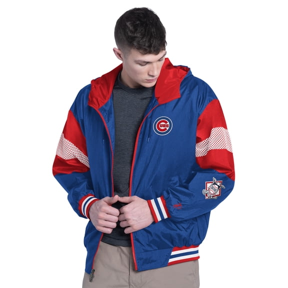 Men's Pro Player Royal/Red Chicago Cubs Legacy Lightweight Full-Zip Hooded Jacket