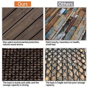 Renwick 27 Pieces 12’’ x 12’’ Wooden Floor Tiles for Outdoor and Indoor, Black