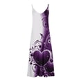 thumbnail image 4 of SMihono Robe Maxi Bohème d'Été pour Femmes Grande Taille Mode d'Été Imprimée Col en V Sans Manches Bretelles Robe Pull Robe de Plage, 4 of 4