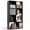 Black, variant on EDX 6 Cube Storage Organizer, 36" L×11.6" W×24"H, Open Cube Storage Bookcase with 3 Removable Back Panels for Living Room, Bedroom & Office, White