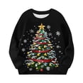 thumbnail image 4 of Hauts à Manches Longues pour Filles, Chandails en Molleton Col Rond avec Poche pour Enfants, 4 of 7