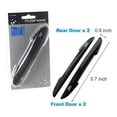 thumbnail image 5 of Hypersonic Black Car Door Edge Guard Trim Molding Crash Scratch Protector 4PCS, 5 of 7