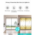 thumbnail image 4 of Window Privacy Film, Yellow Eucalyptus UV Sun Blocking Window Tint Film Heat Control One Way Blackout Window Film, Spring Summer Botanical Floral Leaves Country Non Adhesive Static Cling 29.5x78.7 In, 4 of 7