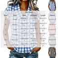 thumbnail image 4 of Jewelreauty Womens Plaid Shirts with Collar Button Down Short Sleeve Blouses Casual Plus Size Cute Summer Tops (S, Black), 4 of 6