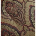 thumbnail image 2 of Chezmoi Collection Seville 4-Piece Jacquard Medallion Paisley Window Curtain Set, Burgundy Gold, 2 of 2