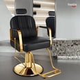 thumbnail image 4 of Baasha Barber Chair Reclining Salon Chair for Hair Stylist, All-Purpose Hair Chair with Hydraulic Pump, Profession Black Salon Chair Shampoo Chair Tattoo Chair, Beauty Salon Equipment, 4 of 8