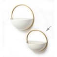 thumbnail image 1 of A Gold Ring, White Wall Planter, 1 of 1