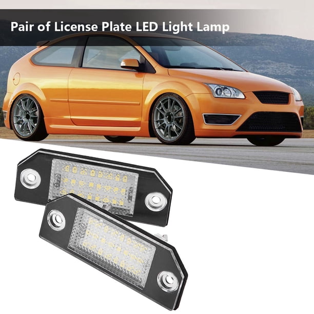 Lámpara de matrícula, 2 piezas, 24 LED, lámpara de matrícula LED, luz de matrícula LED de grado profesional