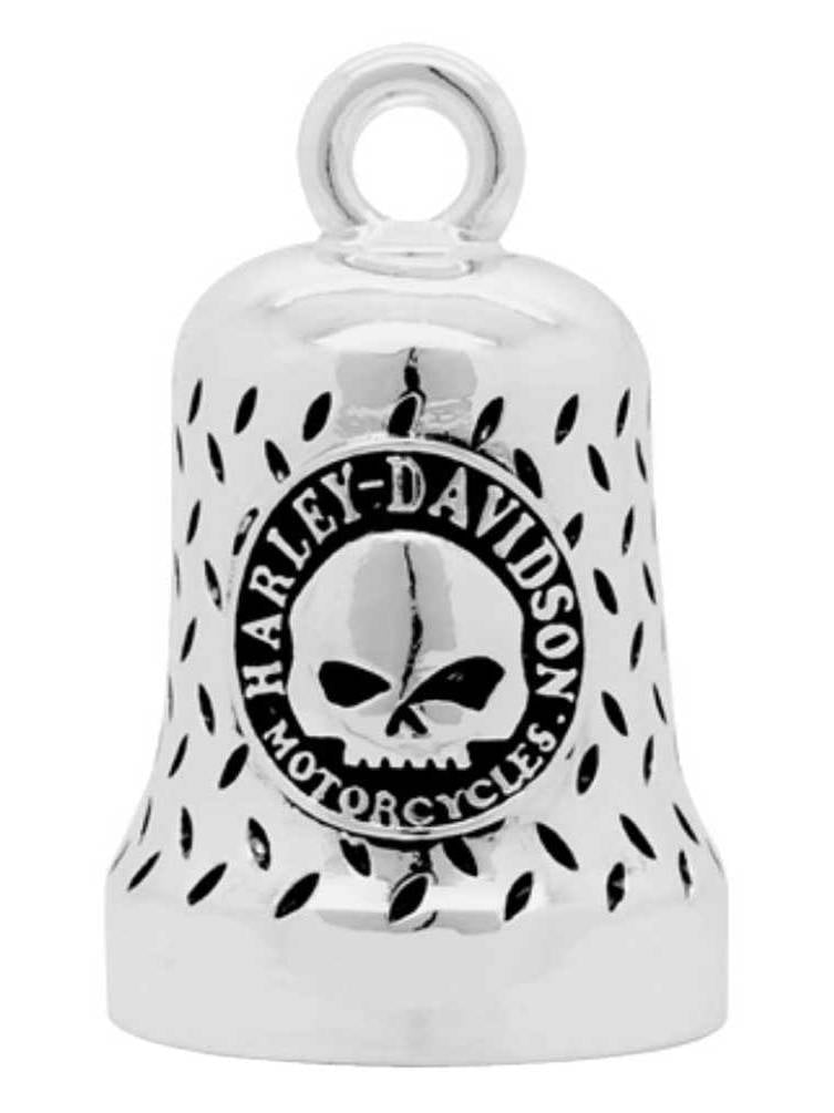HARLEY DAVIDSON FULL WILLIE G SKULL FLAMES RIDE BELL