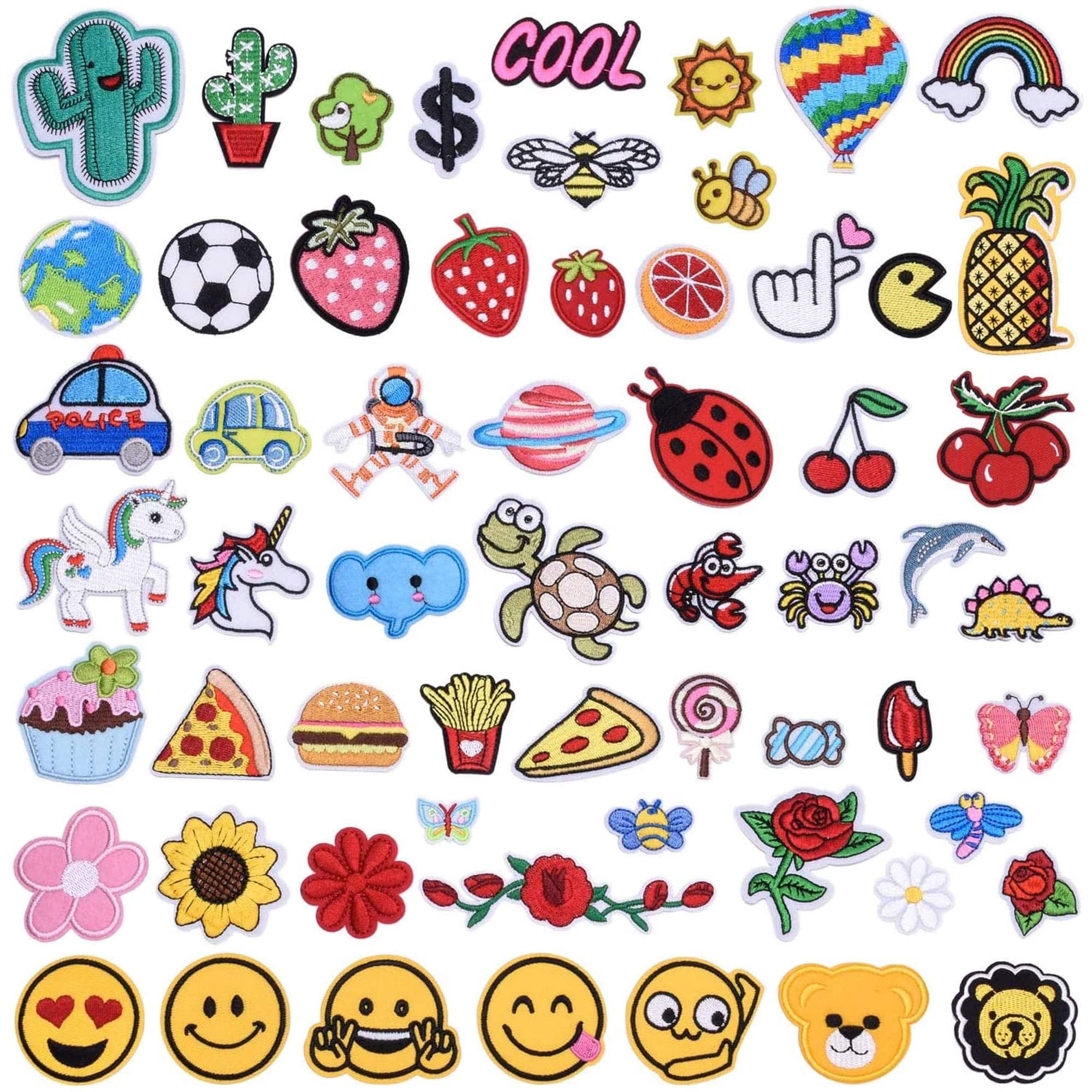 30 Pièces Patchs Thermocollants Dessin Animé Pour Enfants - Broderie Décorative Pour Vêtements Et DIY
