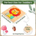 thumbnail image 2 of 12 piezas de rompecabezas de madera para niños pequeños, incluye 6 rompecabezas de vehículos de madera y 6 rompecabezas de animales Juguetes educativos de aprendizaje para edades de 1 a 3 añ, 2 of 5