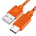 thumbnail image 3 of Cable USB tipo C OLAF de 1 m, 2 m y 3 m con sincronización de datos, nailon trenzado, carga rápida, tipo C, para Samsung S10, S9, Xiaomi MI9, MI8 y Huawei., 3 of 5