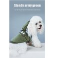 thumbnail image 2 of Topcobe Waterproof Cozy Dog Hoodie with D-ring, S-2XL Army Green, 2 of 10