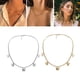 thumbnail image 3 of 2x Collar de Clavícula Collar de material acero Inoxidable Gargantilla de Belleza Regalos Románticos, 3 of 4