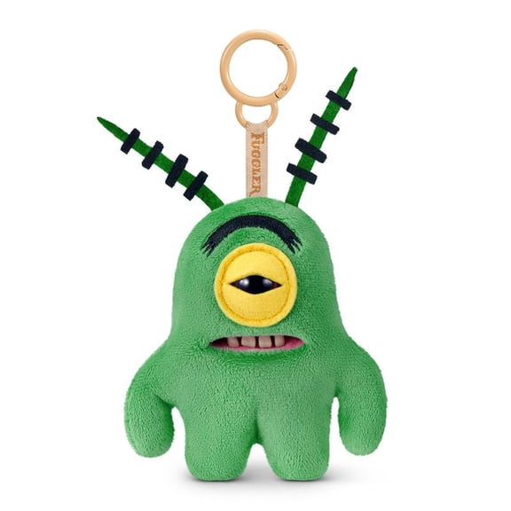 Fuggler SpongeBob Key Rings 5 inch (Sheldon Plankton), Funny Ugly Monster Plush Keychain by ZURU