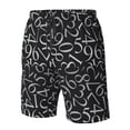 thumbnail image 5 of Kdxio Numbers Pattern Mens Casual Shorts - Drawstring Summer Beach Sports Shorts for Men, 5 of 9