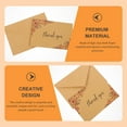 thumbnail image 3 of Miangastore 10Pcs Kraft Thank You Card Vintage Memo Card Thank You Cards Multi-use Memo Cards, 3 of 8