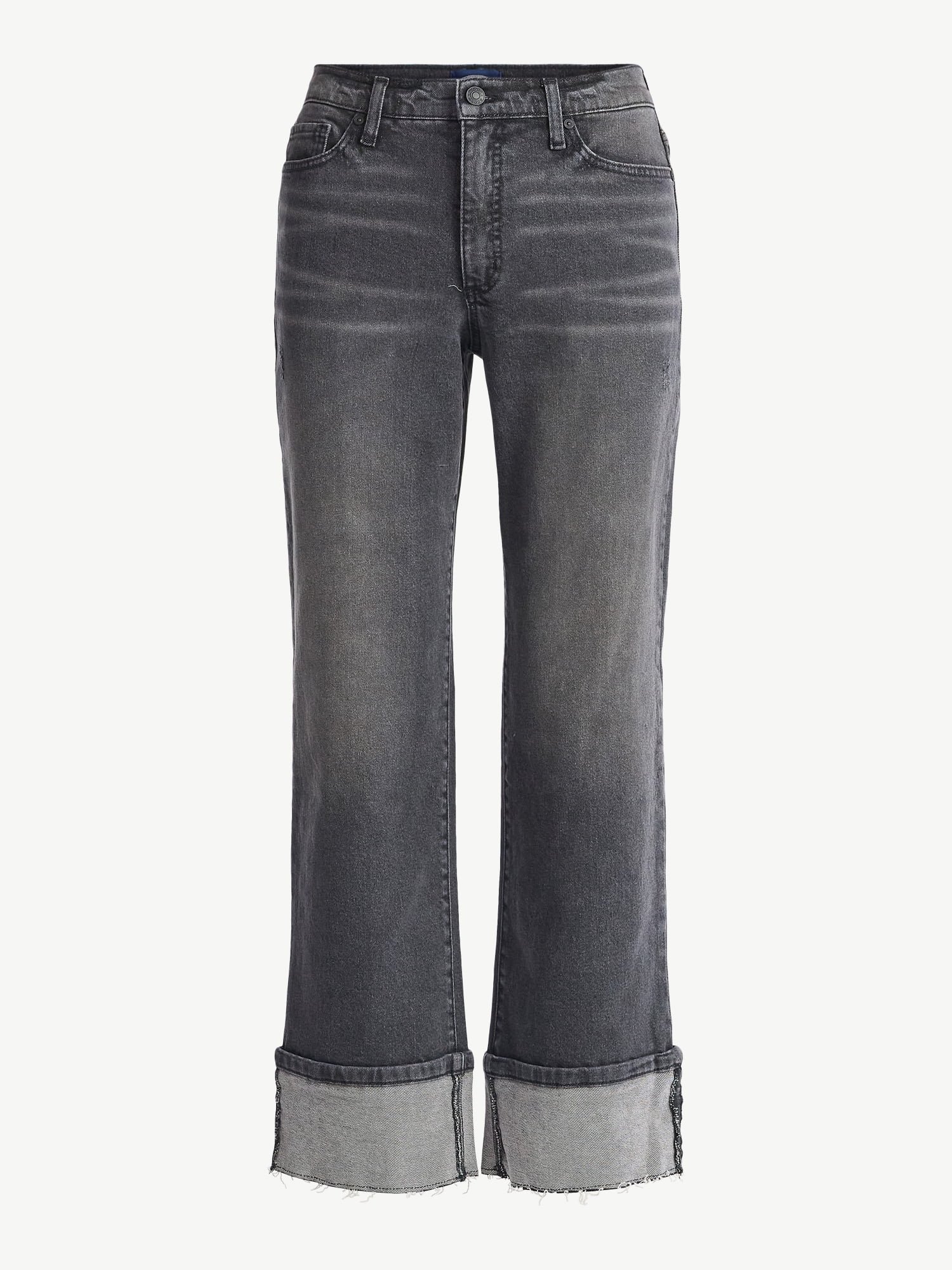 Scoop Women's and Women's Plus Benton Cuffed Ankle Jeans, 25", 27", and 29" Inseams, Sizes 0-26W