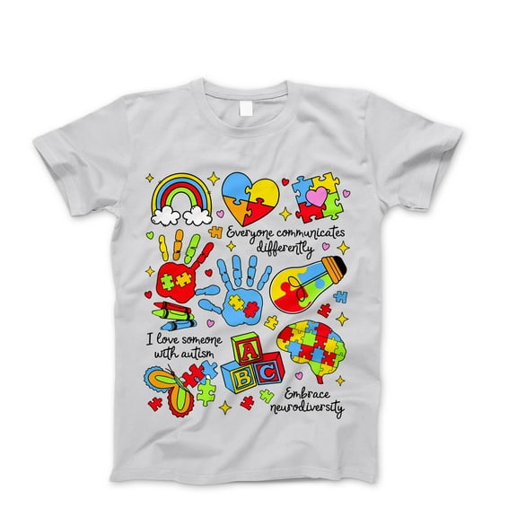 Autism Awareness T-Shirt - Embrace Neurodiversity & Support Autism Community - Colorful Puzzle Piece Design, Gift for Parents, Teachers & Advocates