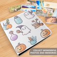 thumbnail image 4 of FORMRS 3 Ring Photo Album 4"x6" Self Adhesive Large Capacity PU Leather Cover, White Halloween Ghost, 4 of 8
