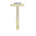 thumbnail image 5 of Unique Moments Lab Grown 2 ct Diamond Engagement Ring Oval Halo Solitaire 14K Yellow Gold, 5 of 6