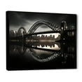thumbnail image 2 of Designart "Grey Bridge Steel Euphony Charcoal III" Architecture Floater Framed Canvas Wall Art, 2 of 7