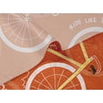thumbnail image 6 of oneOone Velvet Orange Fabric Bicycle Sewing Material Print Fabric By The Yard 58 Inch Wide, 6 of 7