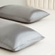 thumbnail image 4 of Fundas de almohada de seda sintética para cabello y piel. Juego de 2 fundas de almohada de seda sintética de 50 x 66 cm con cierre de sobre. Para mujeres y hombres., 4 of 9