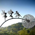 thumbnail image 1 of Fairy Sculptures de Jardin Piquet Fées et Pissenlits Dansent Ensemble-, 1 of 4