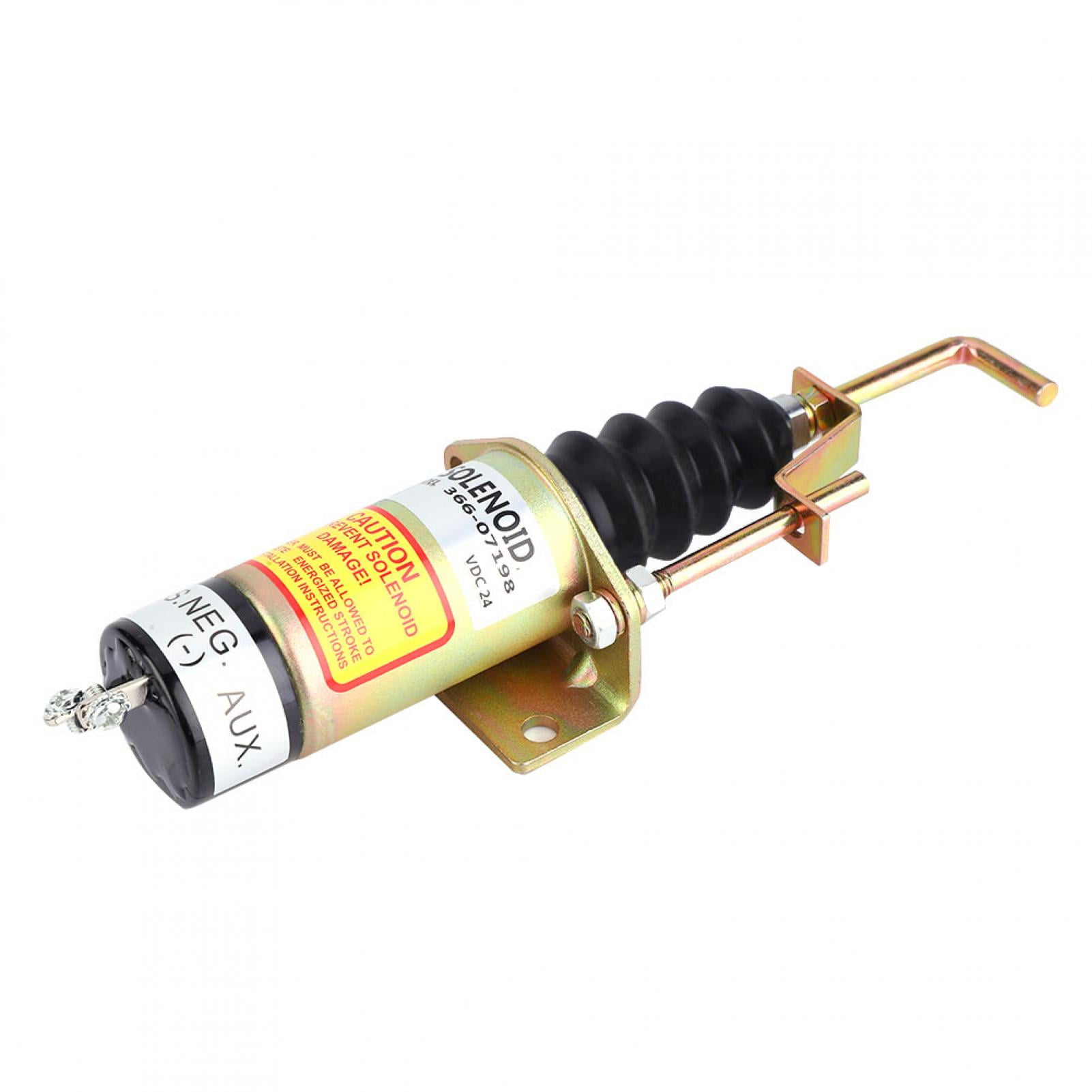 ZKS-KS Shutoff Solenoid Valve Sturdy Durable 366-07198 SA-3405T Fuel Shutoff Solenoid Valve for Electric Generator 24V Replace The Old or Broken One ZKS-KS Shutoff Solenoid Valve Sturdy Durable 366-07198 SA-3405T Fuel Shutoff Solenoid Valve for Electric Generator 24V Replace The Old or Broken One