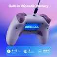thumbnail image 6 of CHENGDAO Controller for Switch/Switch 2/PC, Hall Effect Joystick & Trigger, 2 Programmable Back Buttons, Purple, 6 of 7