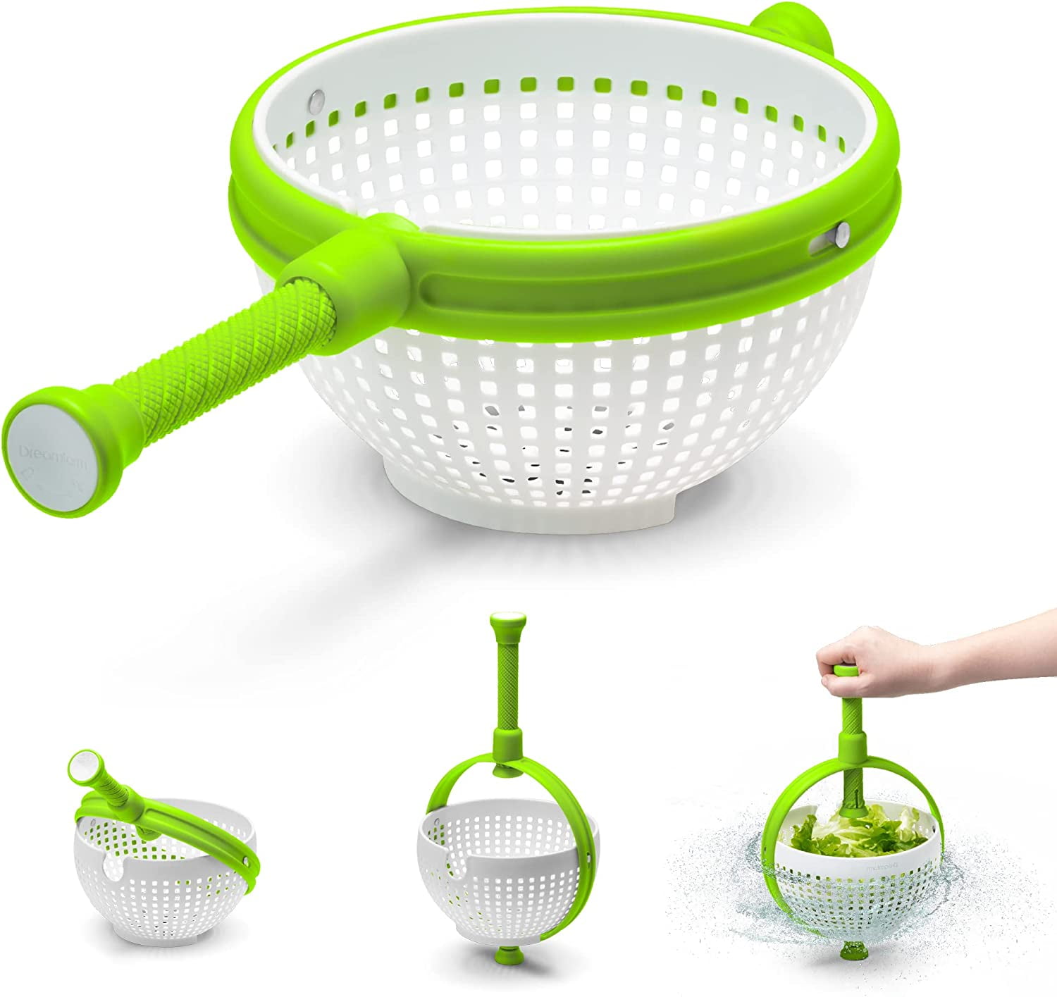 Dreamfarm Spina Colander & Salad Spinner - Thumbnail 2