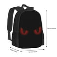 thumbnail image 3 of DouZhe Lightweight Backpack, Red Evil Eyes Prints Travel Outdoor Hiking Bag School Bookbag Casual Daypack Backpacks for Women Men, 3 of 7