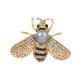 thumbnail image 3 of Pin de solapa, broche de abeja, alfileres para bufanda, accesorios de disfraz, decoración, broche de diamantes de imitación Gris, 3 of 9