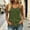*Army Green, variant on ClodeEU Women's V Neck Spaghetti Strap Peplum Cami Top, Solid Color Casual Sleeveless Blouse Army Green,Women's Plus L