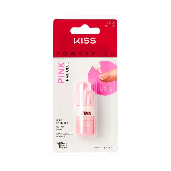 Kiss PowerFlex Pink Ultra Hold Press On Nail Glue, 3g (0.10 oz.)