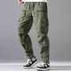 thumbnail image 5 of Pantalones con Cremallera Bolsillos Hombres Sueltos Casual Múltiples Bolsillos con Cordón Pantalones Deportivos de Cintura Elástica, 5 of 9