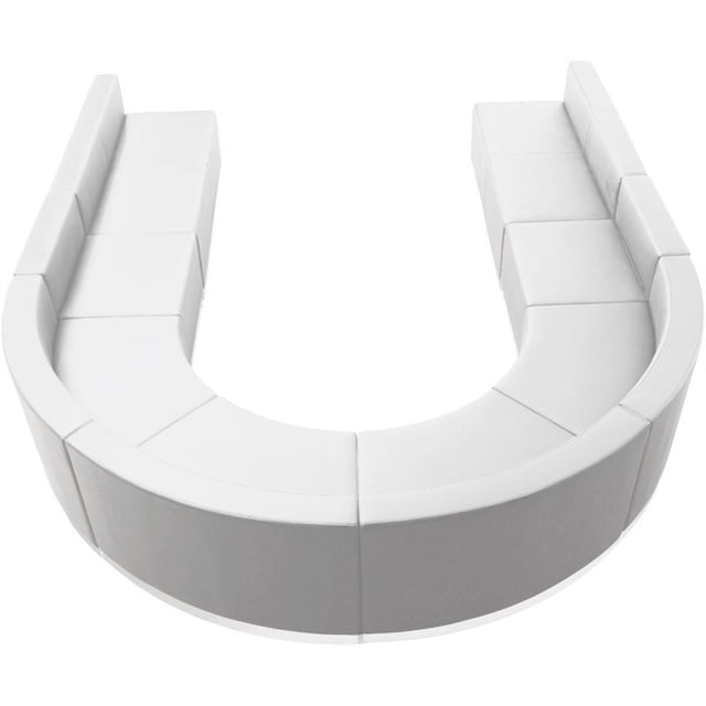 Flash Furniture Hercules Alon 8 Pièces Réception Sièges en Blanc
