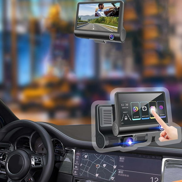 PEONAVET Driving Recorder Driving Recorder Dash Cam 1080P FHD DVR Car Driving Recorder 4.0Inch Screen Dashboard Camera 170 Wide Angle Loop Recording Touchable Screen