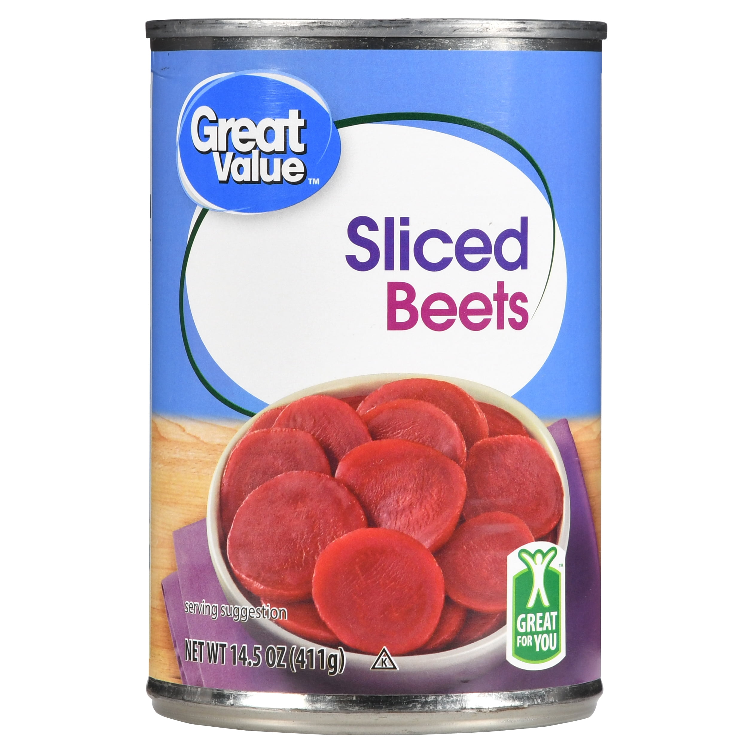 Great Value Canned Sliced Beets, 14.5 oz, Can