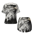 thumbnail image 5 of Xecao Ink Style Bald Eagle print Swimsuit for women, Summer-ready, sporty style.Quick-dry fabric. Many sizes & colors., 5 of 9