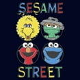 thumbnail image 2 of Toddler's Sesame Street Four Circle Primary Colors Grid Graphic T-Shirt, 2 of 3