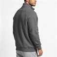thumbnail image 3 of Men Ribbed Zip up Sweatshirt Corduroy Comfy No Hood Stand Collar Fashion Outerwear with Pockets Long Sleeve Trendy Collared Spring Fall Daily Casual Jacket, 3 of 7