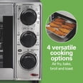 thumbnail image 3 of Hamilton Beach 4-in-1 Air Fryer Toaster Oven, 4-Slice Countertop Oven, Stainless Steel, 3 of 8